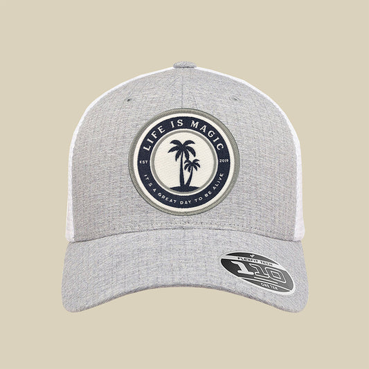 Island Blue Gray - Mélange Silver/White Hat