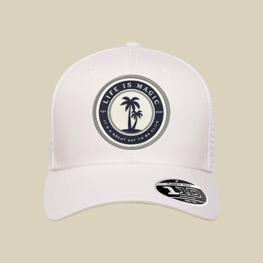 Island Blue Gray - White Hat