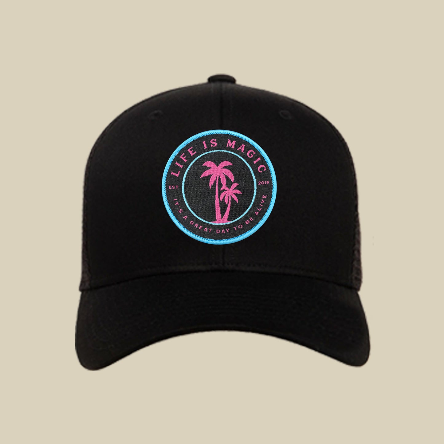 Island Neon Blue - Black Hat