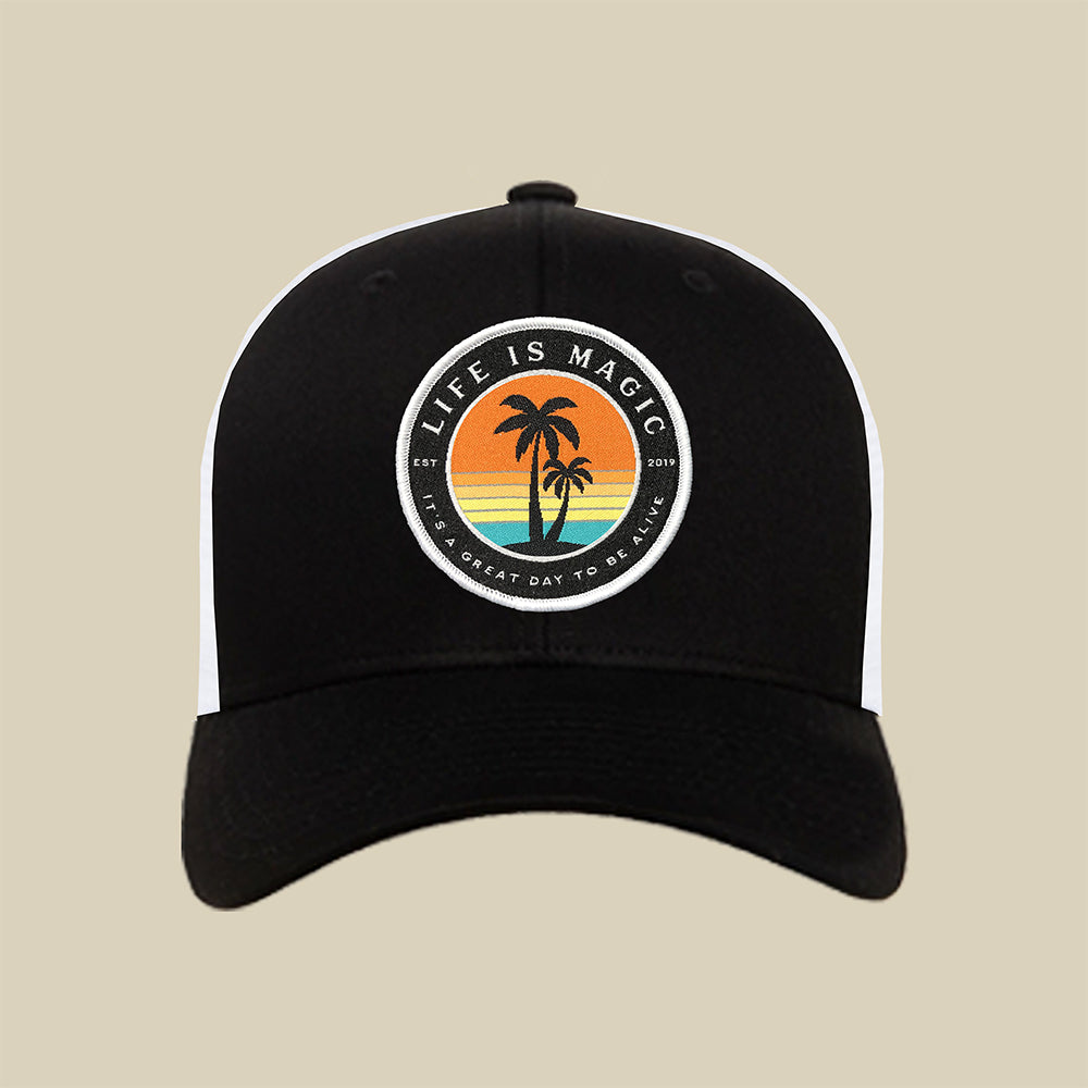 Island Sunrise BGWWW - Black/White Hat