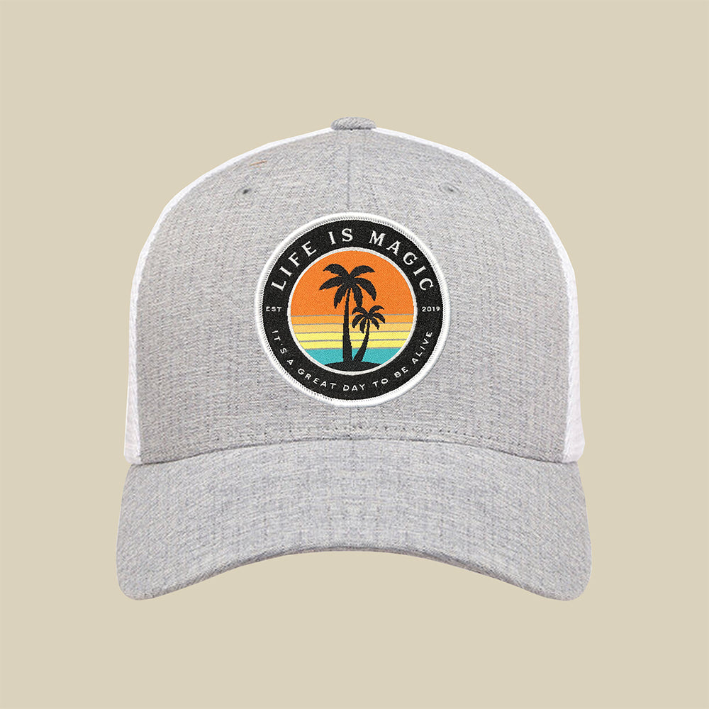 Island Sunrise BGWWW - Mélange Silver/White Hat