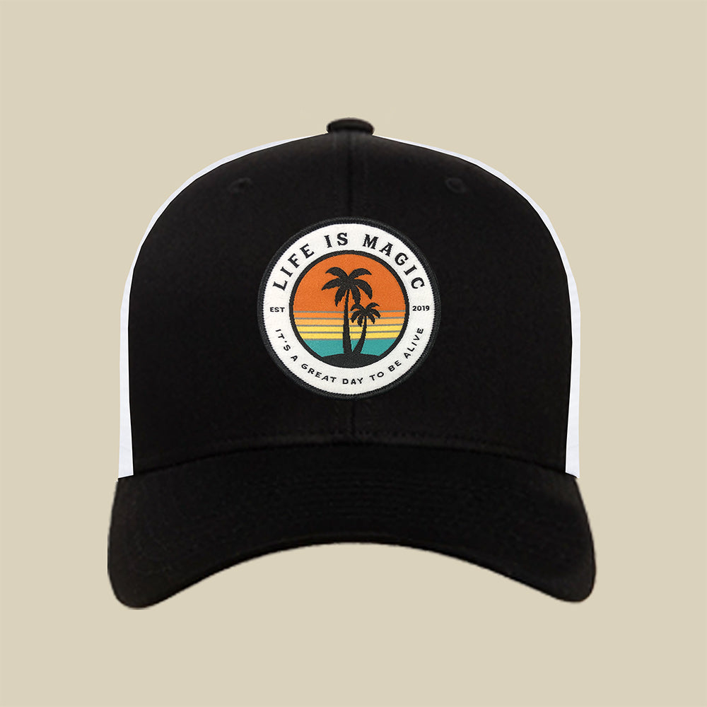 Island Sunrise WGBBB- Black/White Hat