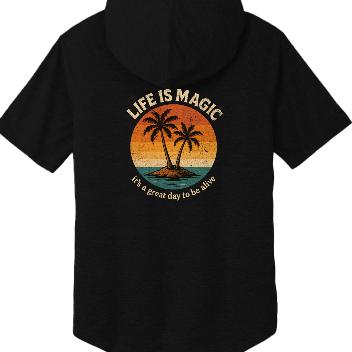 Life Is Magic — Sunrise Short-Sleeve Hoodie